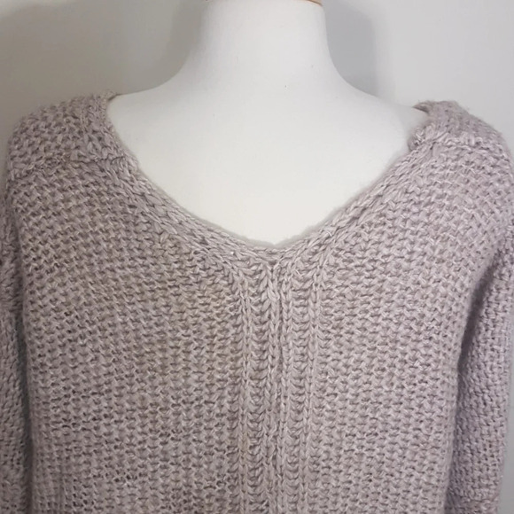 Anthropologie moth alpaca wool acrylic drop shoulder oversized sweater tunic - Picture 7 of 11